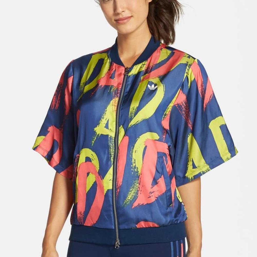 NWT ADIDAS Paris Printed Jacket!!! - Picture 2 of 6